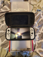 Nintendo Switch OLED Bundle White with protective case 5E51