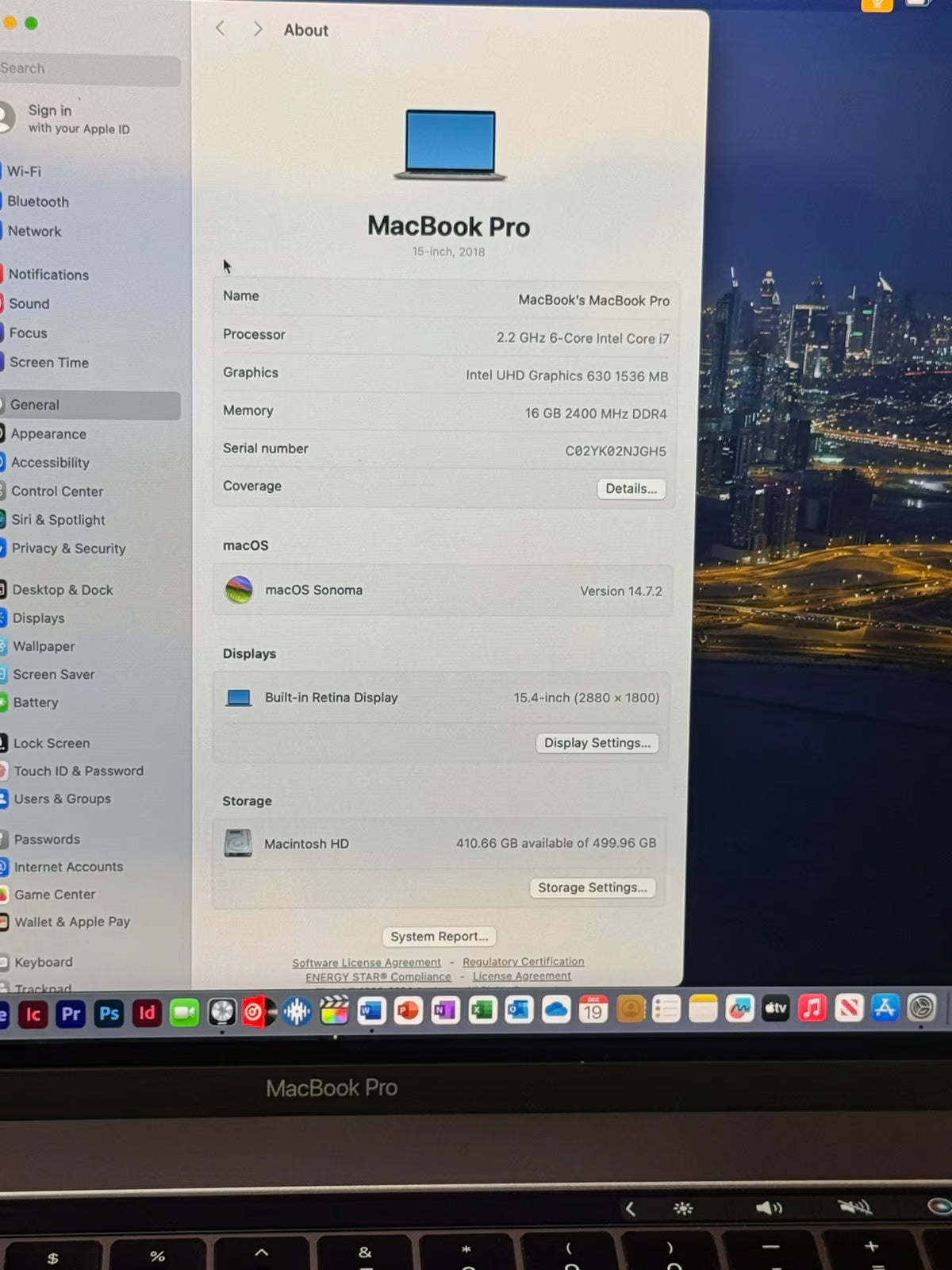 Apple MacBook Pro 15"" 2018 Space Gray 6Core i7 2.6GHz 16-512GB 4GB VDO Pro 555X 1Q25