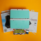 New Nintendo 3DS No. 026 Teal/Blue Mario Embossed Plates, 32GB & 60+ Game