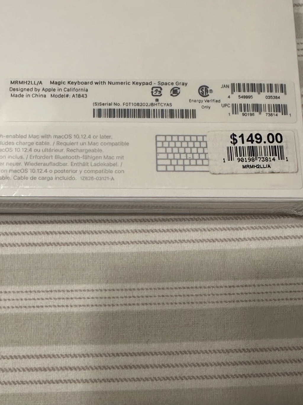 Brand NIB MacBook Pro 13inch M2 Apple Chip New Sealed Space Gray AppleCare 9P13