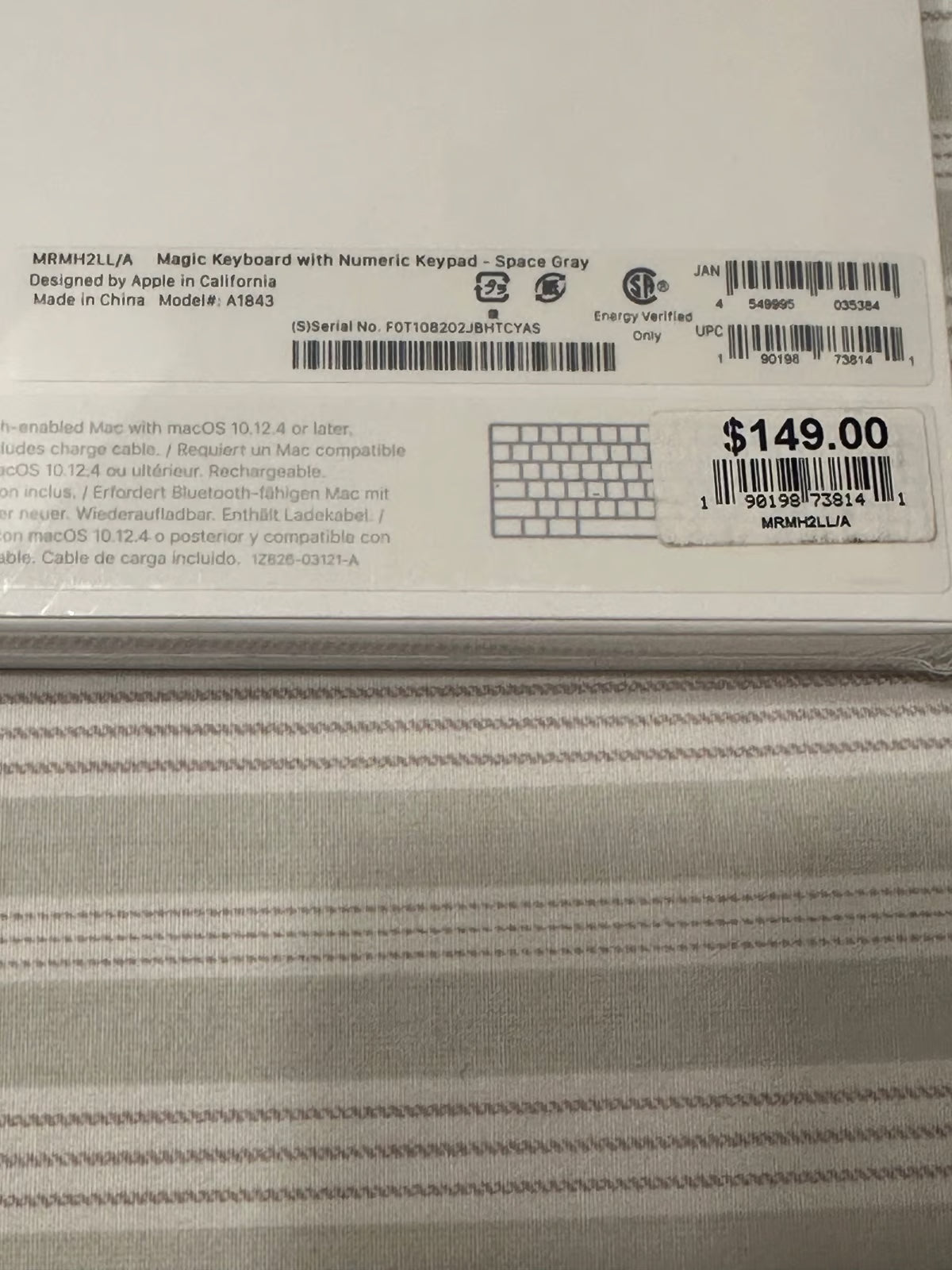 Brand NIB MacBook Pro 13inch M2 Apple Chip New Sealed Space Gray AppleCare 9P13