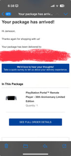 FREE SHIPPING PlayStation Portal Remote Player 30th Anniversary Limited Edition 6Y77