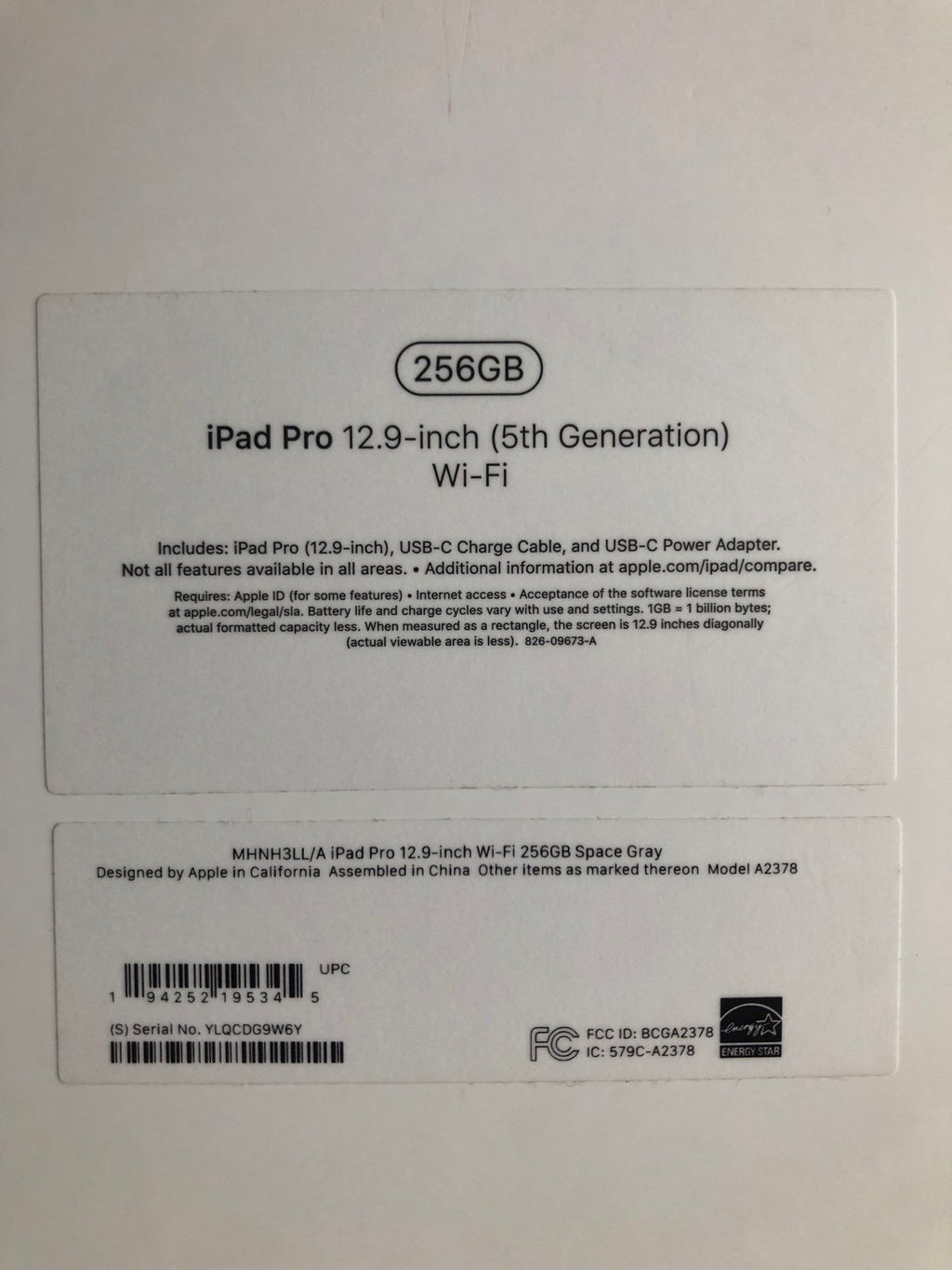 Apple iPad Pro 5th Generation 12.9-inch 256GB WIFI with Apple pencil 2nd 1M21