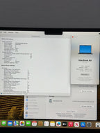 M2 Macbook Air 21 BATTERY CYCLES 9D79