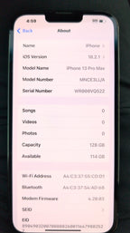 Apple iPhone 13 Pro max unlocked! 8V82