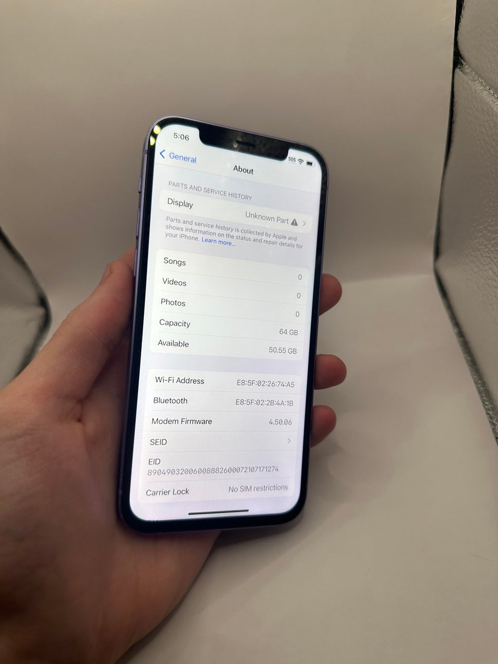 iPhone 12 64 GB in Purple for Unlocked 7J63