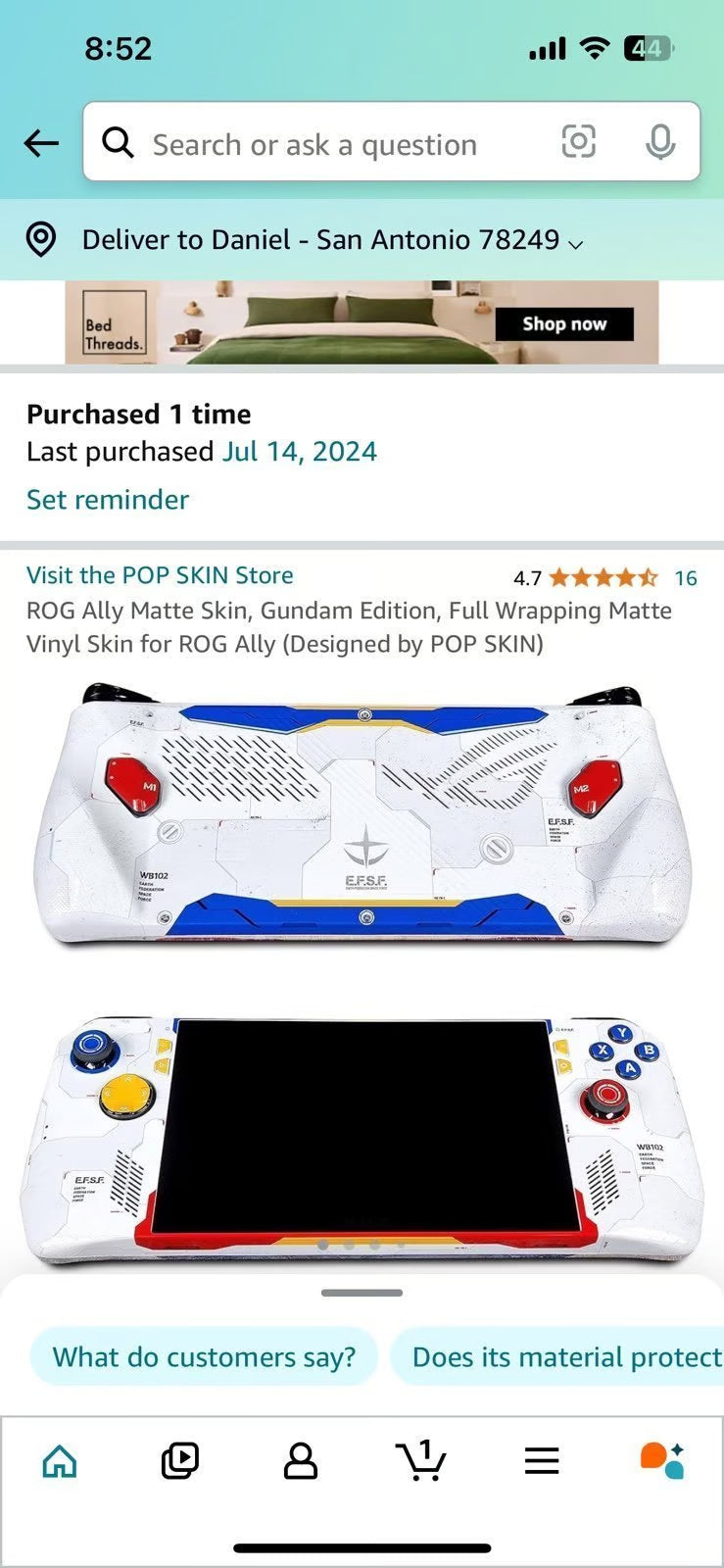 ASUS rog ally z1 extreme 7S92