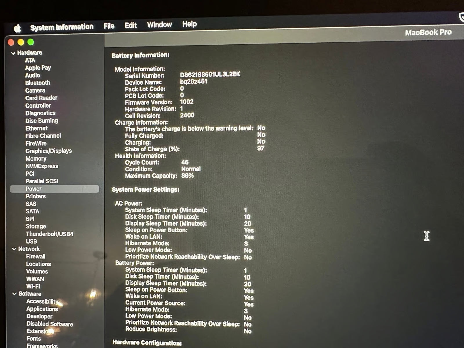 Apple Macbook Pro A2338 13in.  M2 3.49 GHz  256GB SSD 2N69