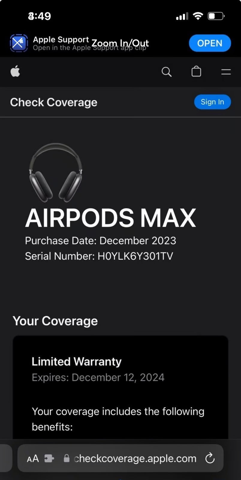 Apple AirPods Pro Max 8Z36
