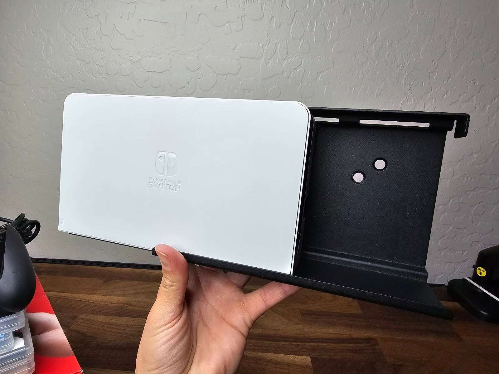 Nintendo Switch OLED 64GB + 128GB SD Handheld Console w/Joy-Con White & 5 Games 7K32