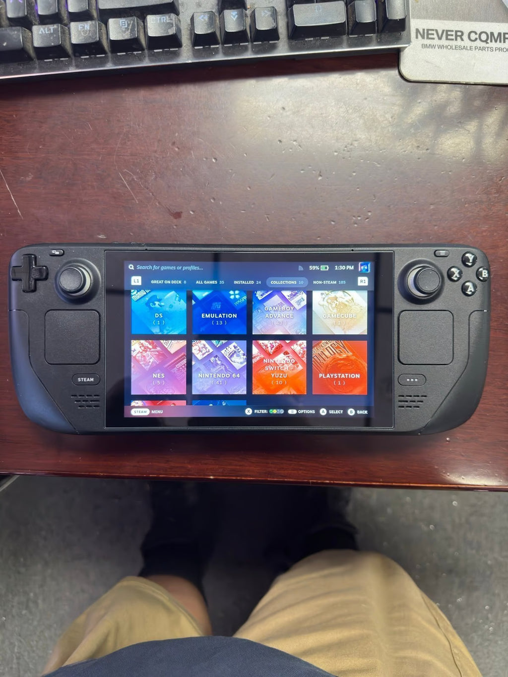 Valve Steam Deck LCD 256gb + 1tb Micro SD Card LIKE NEW! 8S33