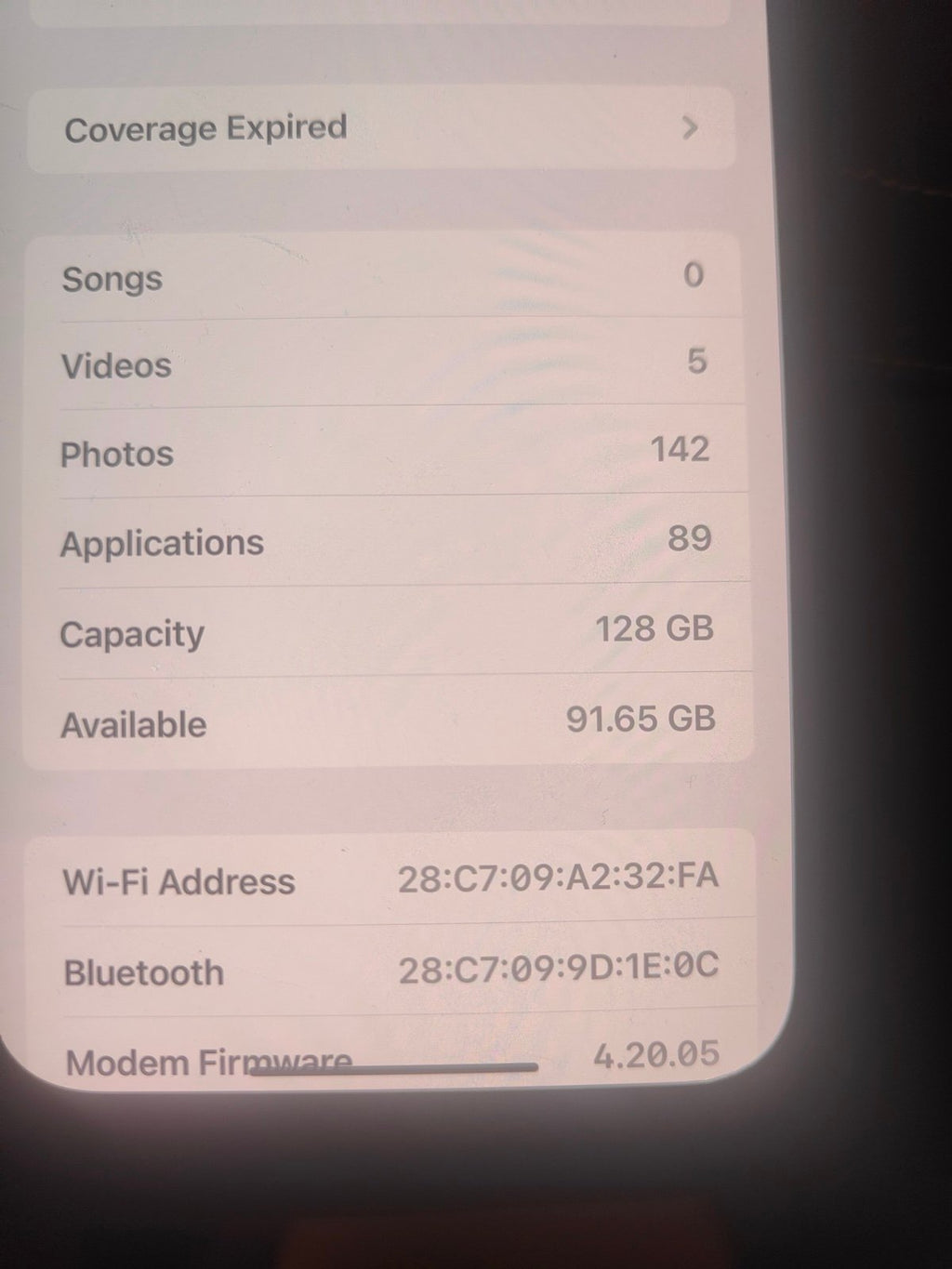 Apple iPhone 12 Pro Max - 128 GB - Pacific Blue (T-Mobile Unlocked) Single SIM) 8M88