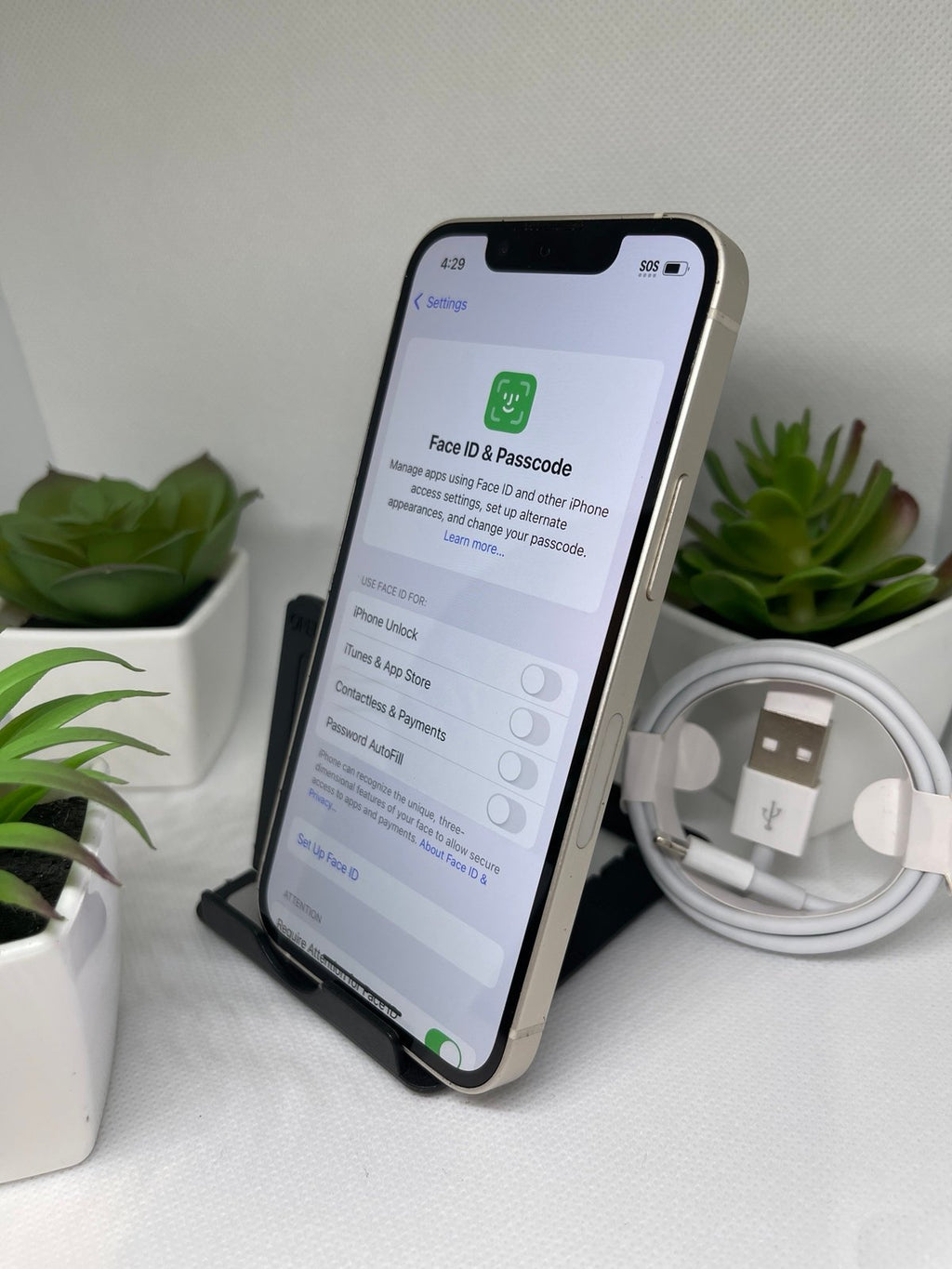 Apple iPhone 13 Mini 128GB Unlocked in White - Any Carrier Flawless 100% Battery 6L36