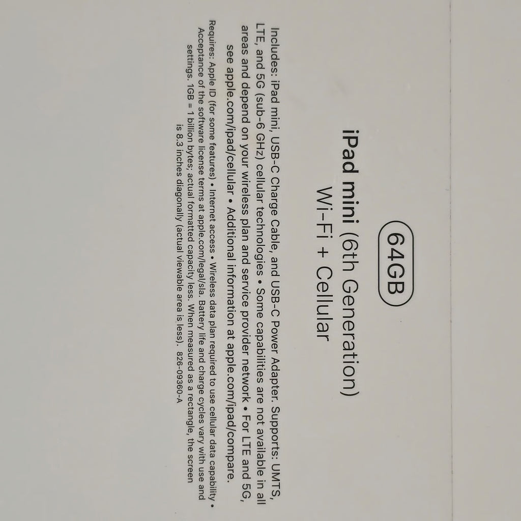 Apple iPad Mini 6th Gen 64gb WiFi+Cellular Purple 5W87