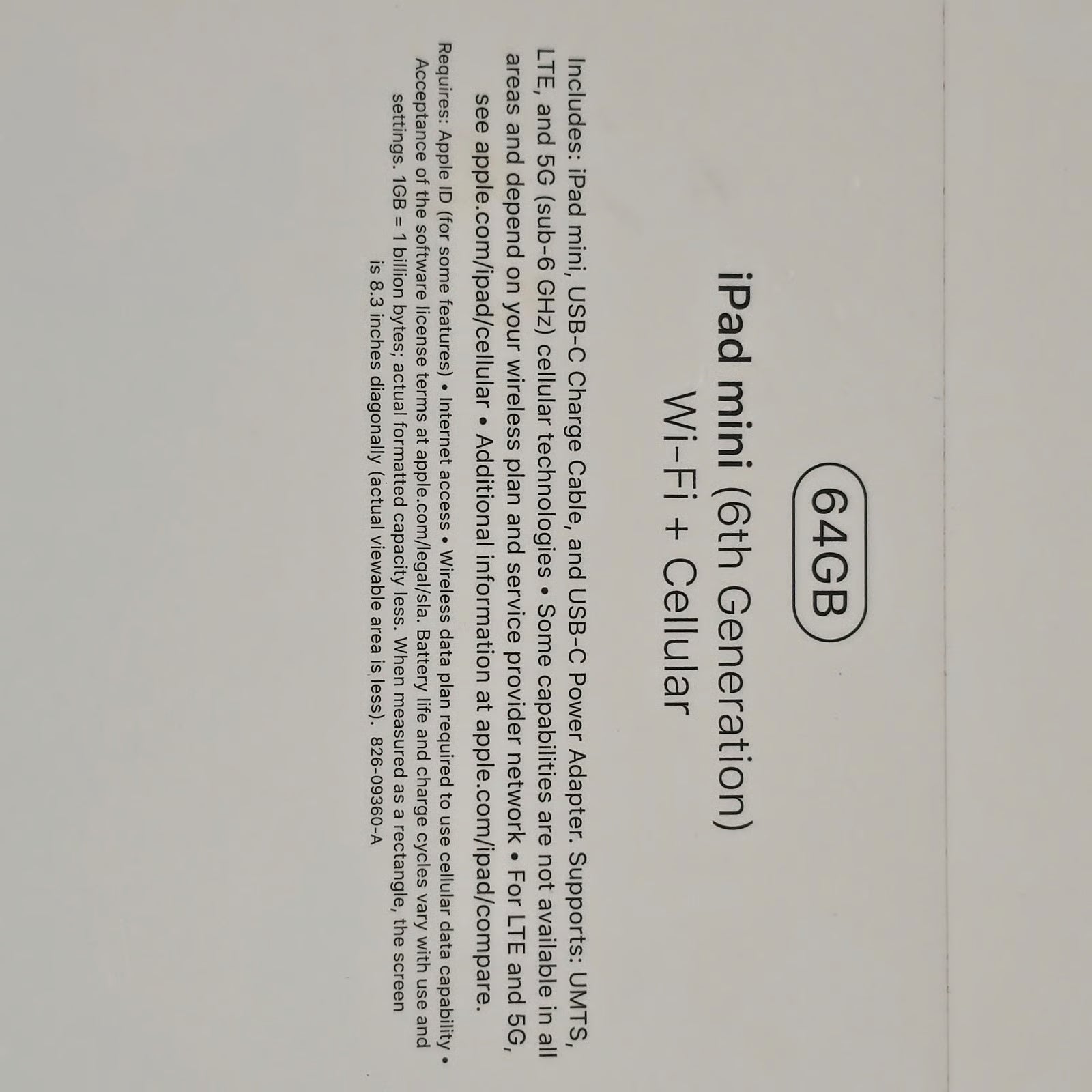 Apple iPad Mini 6th Gen 64gb WiFi+Cellular Purple 5W87