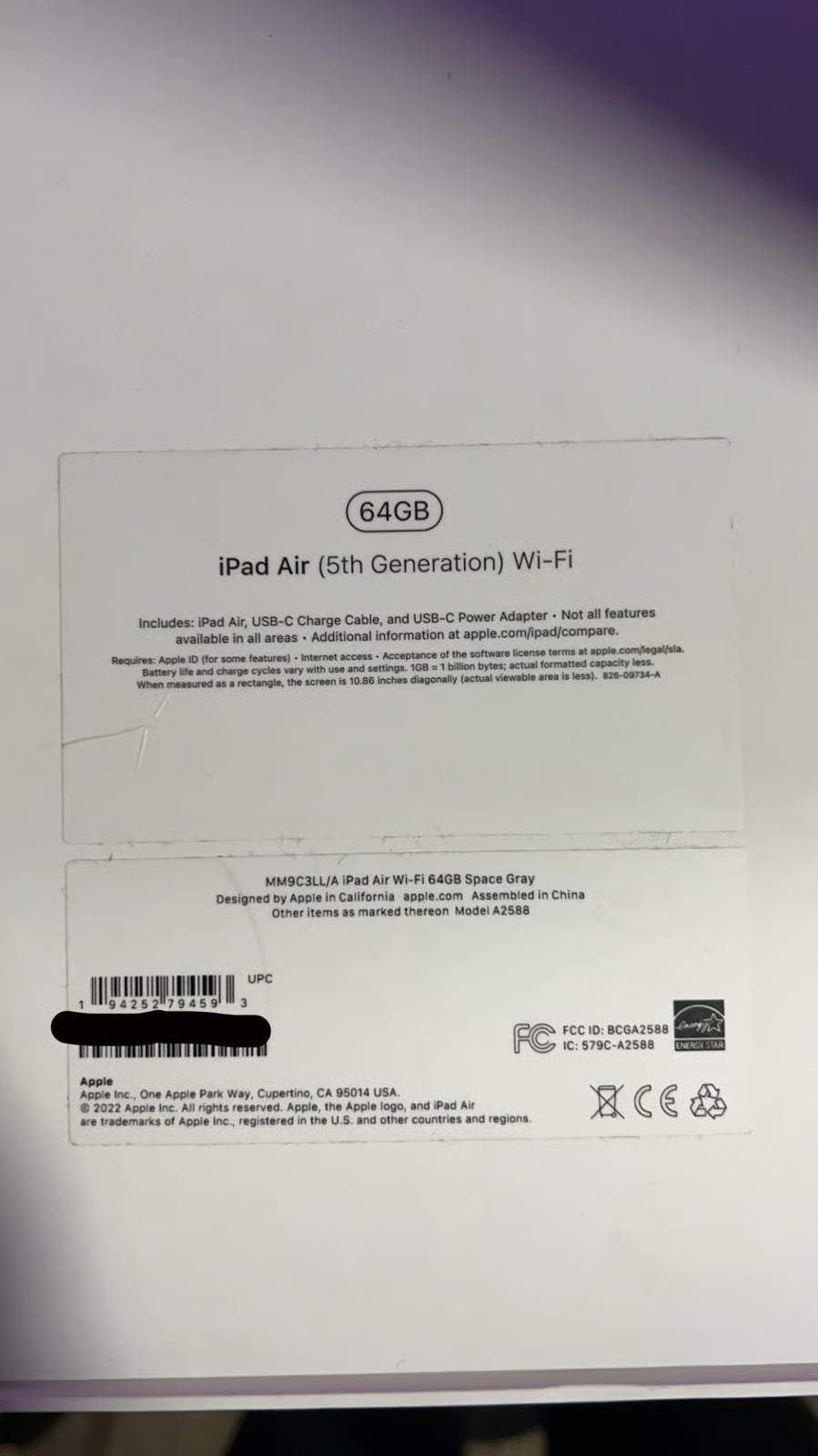 ipad air 5th generation 2D76