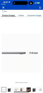 Apple Macbook Air 15in M2 3.49 GHz 512GB SSD 7L18