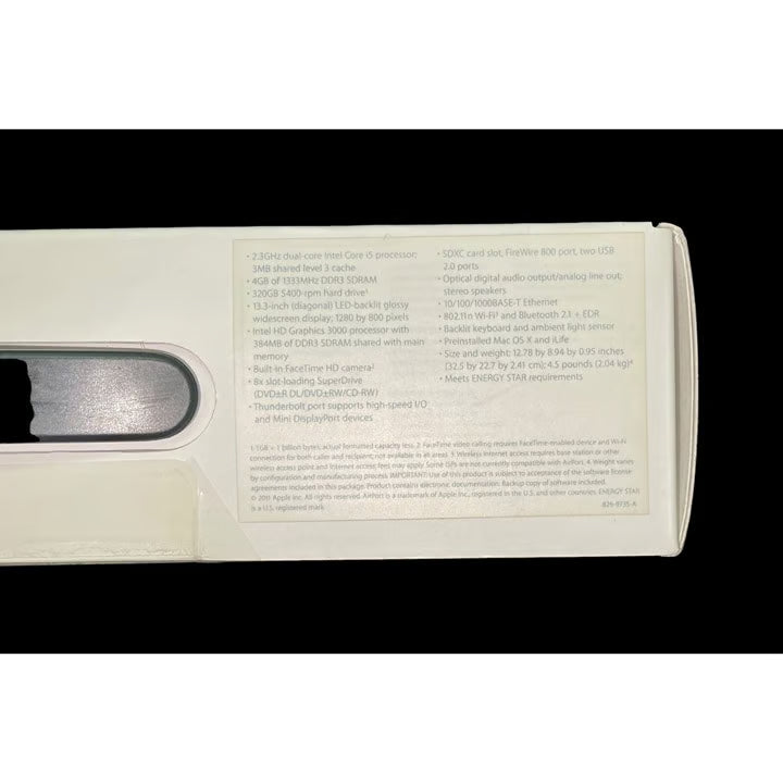 New Factory Sealed Apple MacBook Pro A1278 Laptop 13.3"" 320GB HDD Intel Core i5 7O67