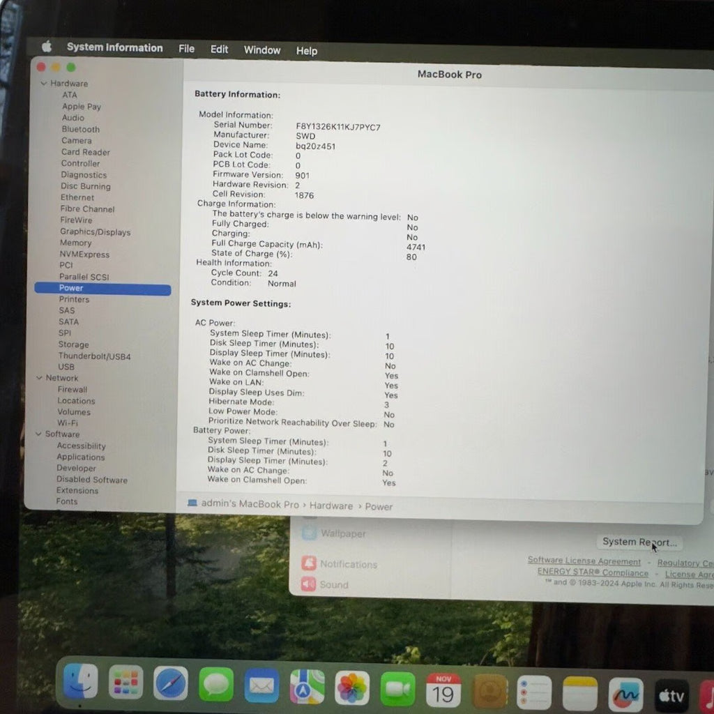 Apple Macbook Pro 2020 13"" 2.3GHz i7 16GB Ram 512GB SSD - 24 Cycles - Great 6Z16