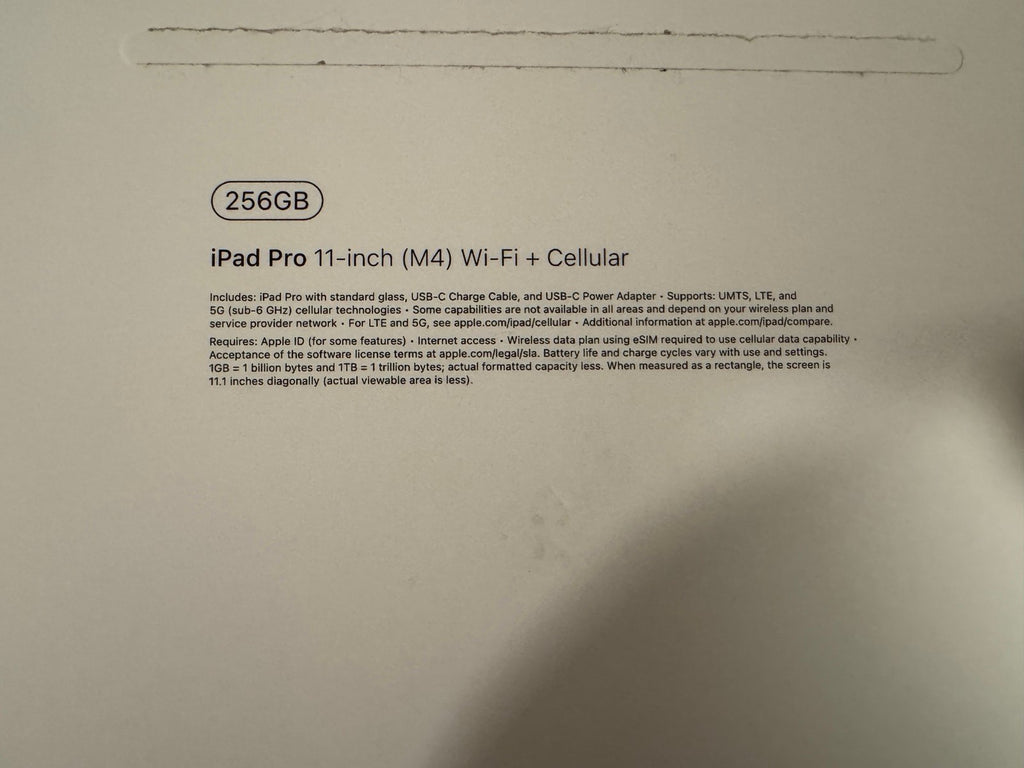 iPad Pro M4 11 inch 256g WiFi+ Cellular w/ Apple Pencil Pro and case 6L39