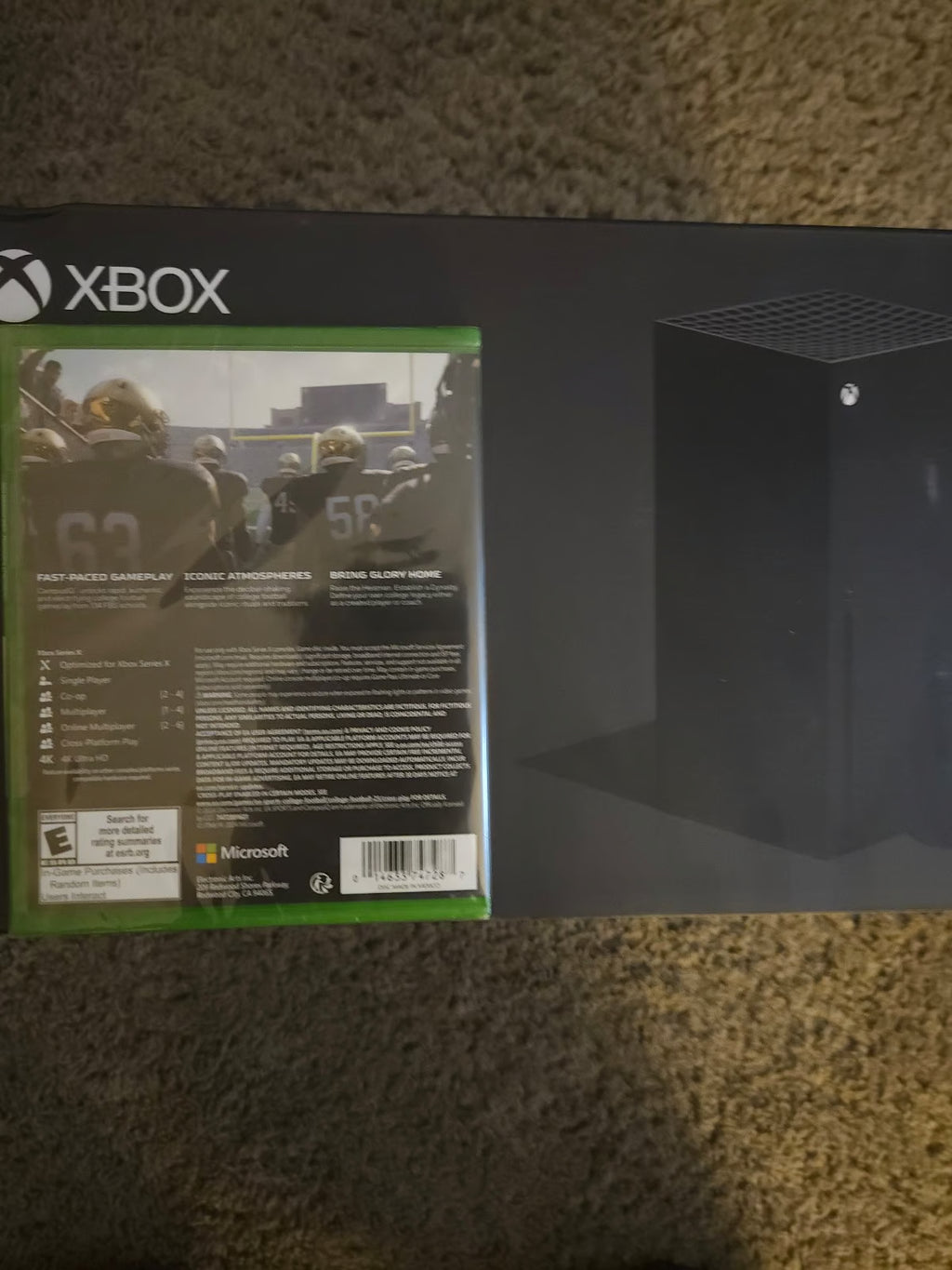 Microsoft Xbox Series X Black 1 TB Console *With* EA College Football 25 Bundle 3B55