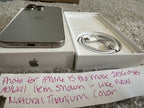 Apple iPhone 15 Pro Max | 256GB Natural Titanium 9T16