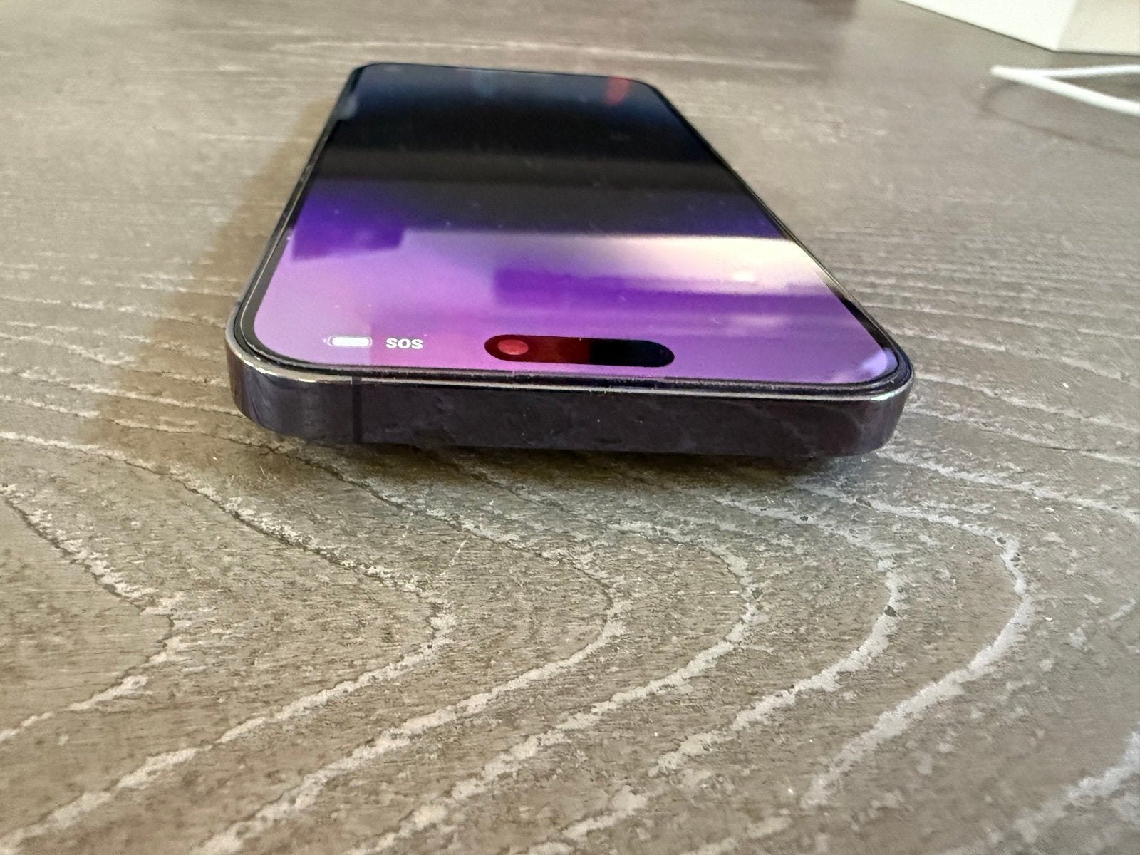 UNLOCKED Apple iPhone 14 Pro Max 256 GB Deep Purple MQ8W3LL/A Used 6V19