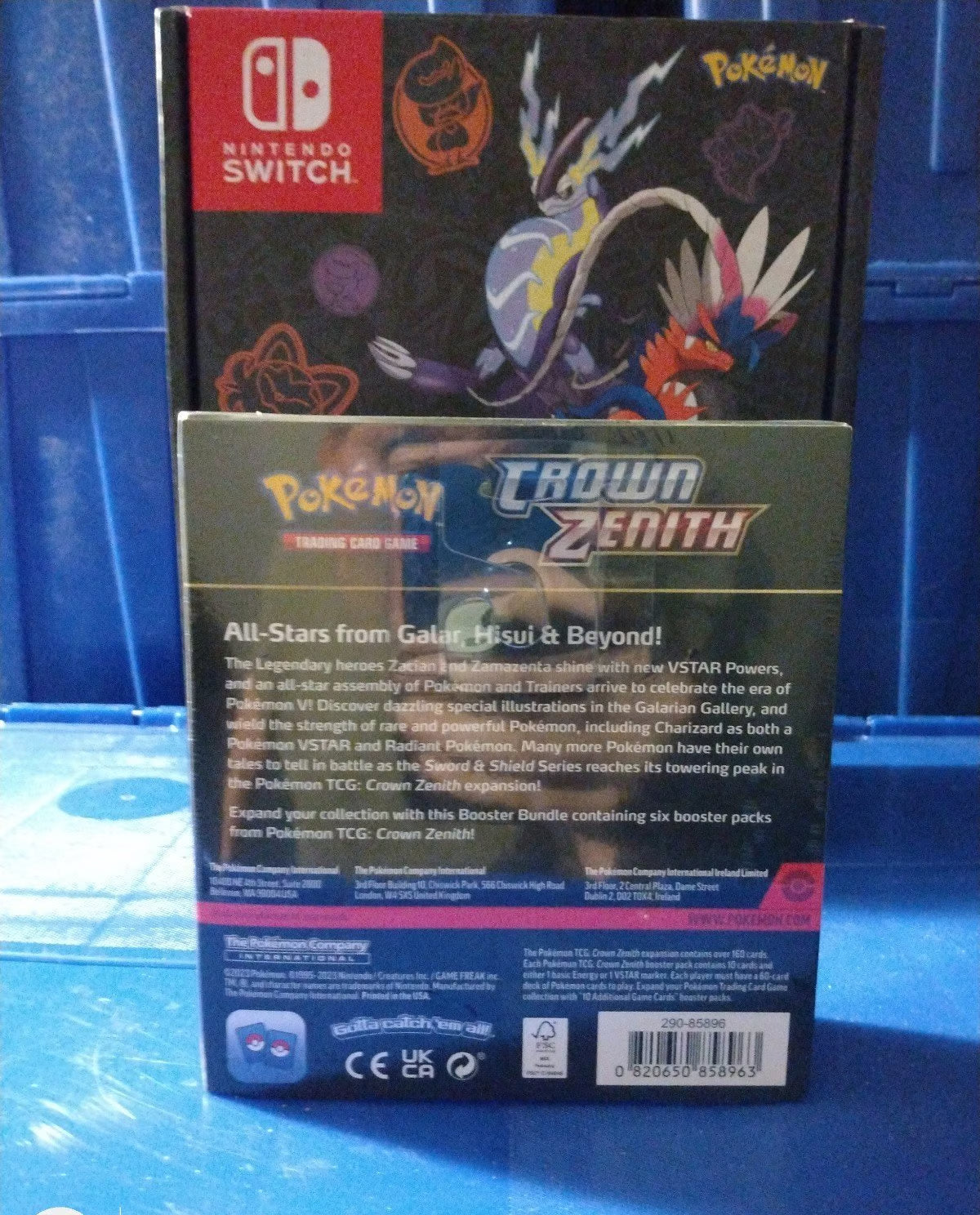 (NEW) NINTENDO SWITCH OLED POKEMON SCARLET & VIOLET EDITION + 6 BOOSTER PACKS 5V31