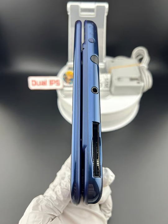 Dual IPS/New 3DS XL Blue w 128GB SD Card/Near Mint/ 6263/ US Seller