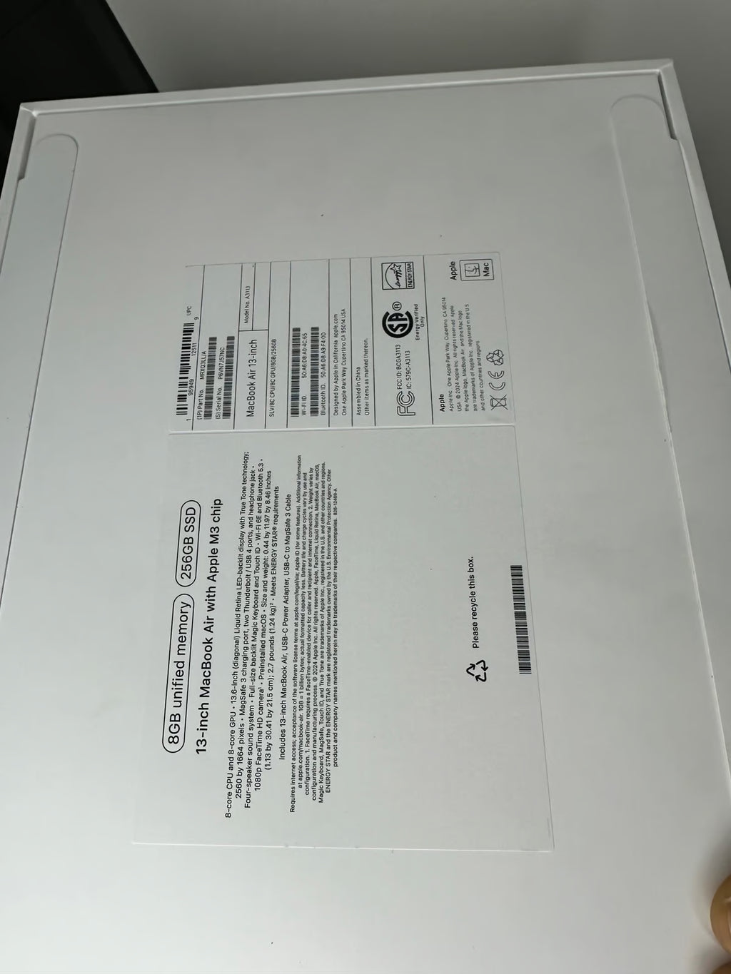 MacBook Air m3 13inch 6P29