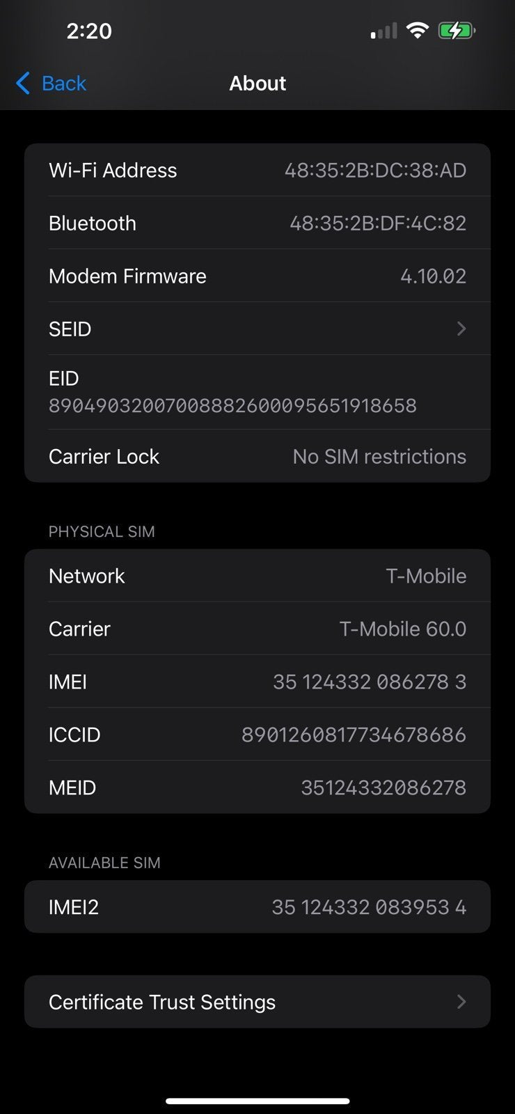Apple iPhone 13 Pro Max 1H99