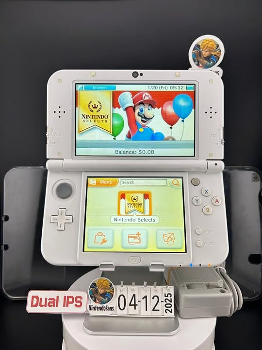 Dual IPS/ New 3DS XL Animal Crossing w 128GB SD Card/Near Mint/ 0410/ US Seller