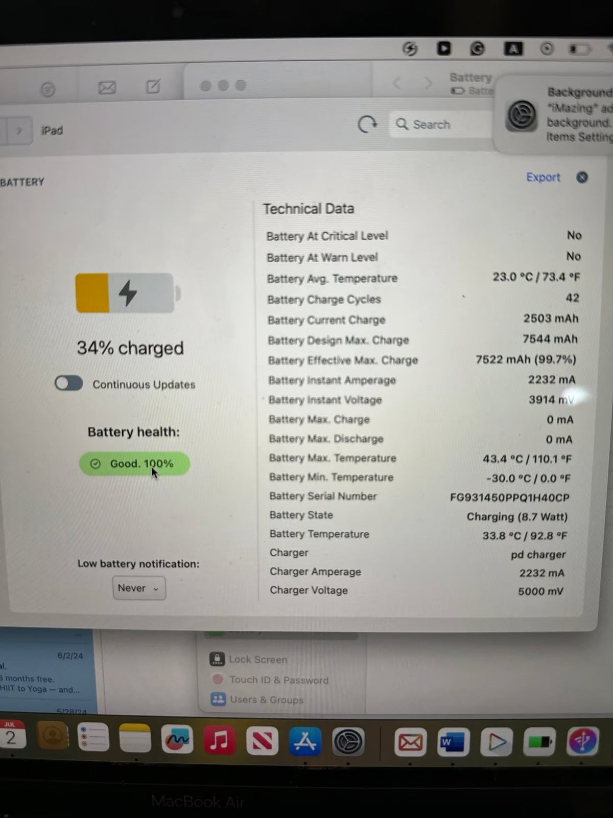 Apple iPad Air 5th Generation 64 GB in Blue 1R83