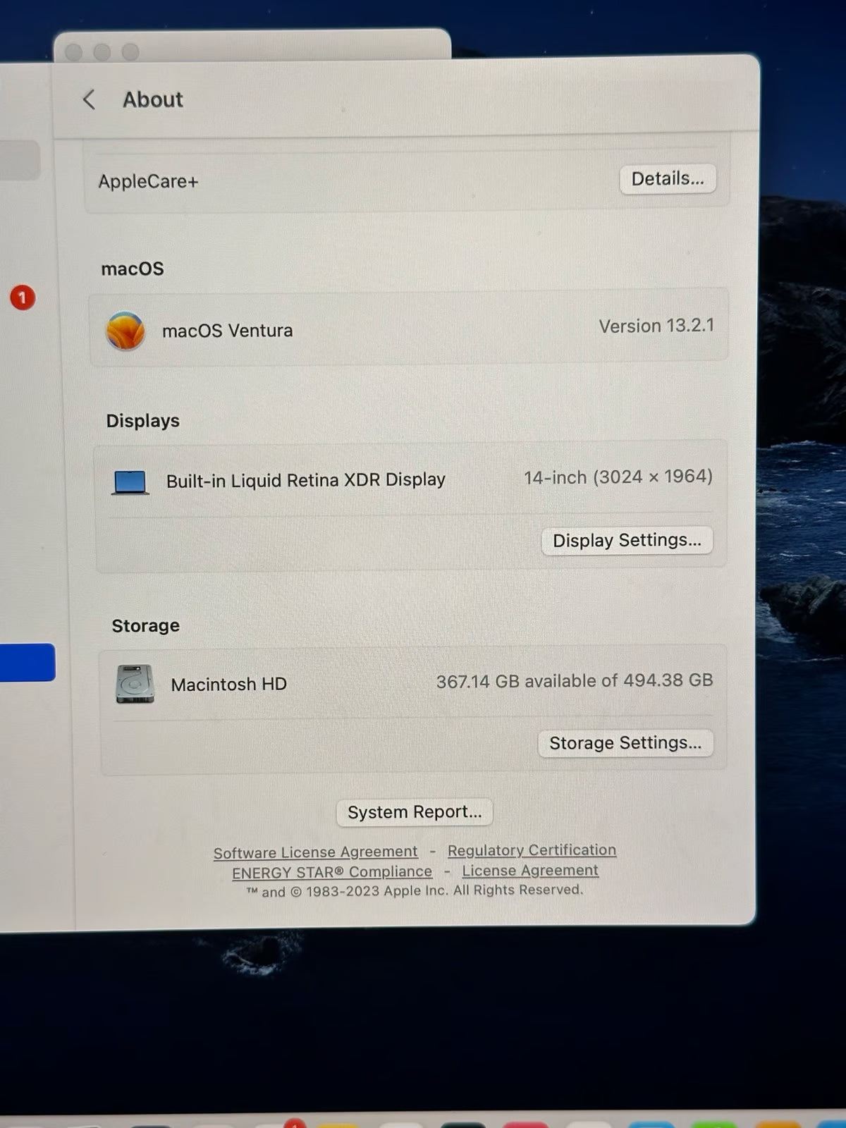 Apple MacBook Pro 14in.  M2 Pro 512GB SSD 5T31