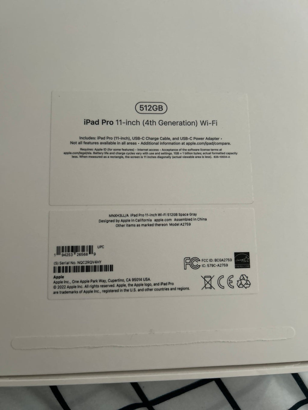 iPad Pro 11 inch 5L18