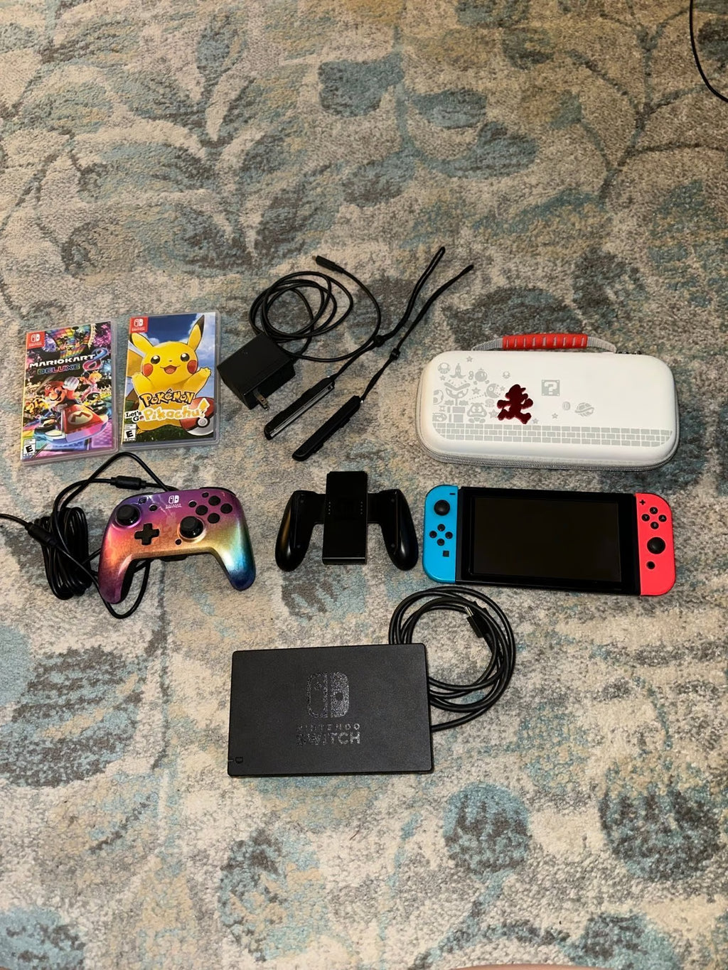 Nintendo Switch Full Set Console Game Controller Case Bundle 1P16