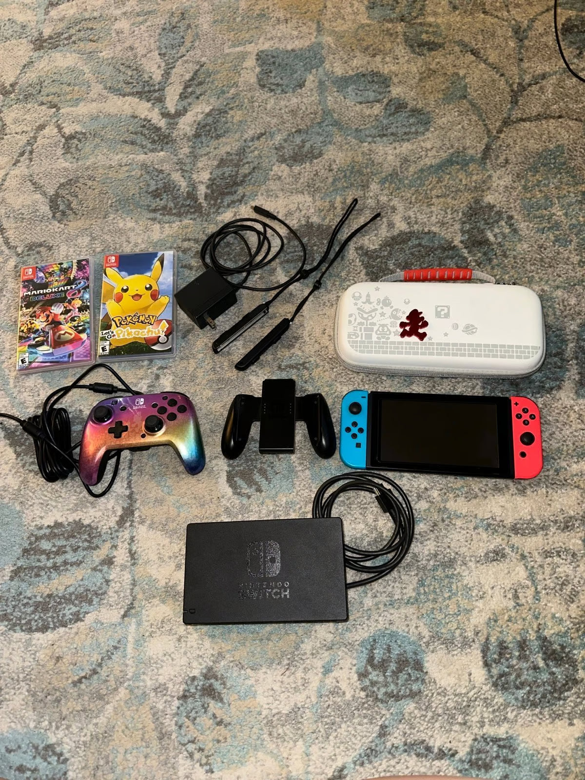 Nintendo Switch Full Set Console Game Controller Case Bundle 1P16