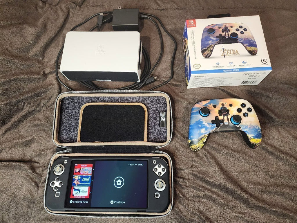 Nintendo Switch OLED Zelda Bundle! 3M72