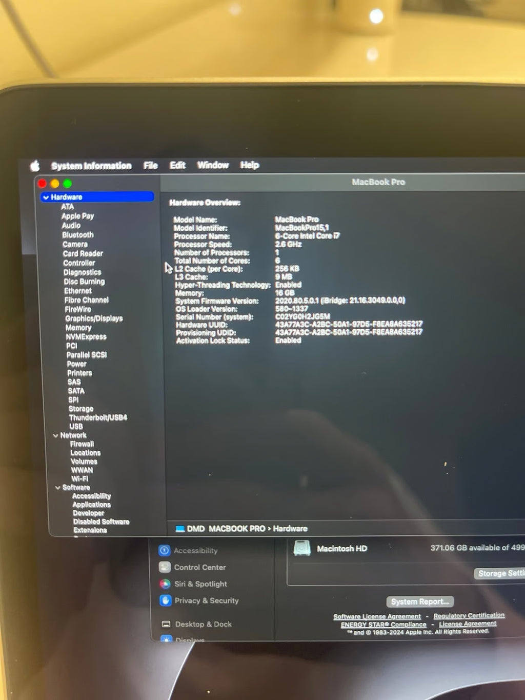 Apple MacBook Pro 2018 6G99