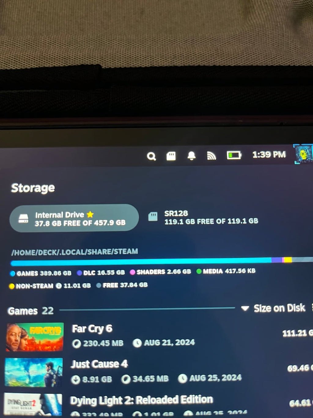 Steam Deck LCD 512gb handheld video game gaming console 2F92