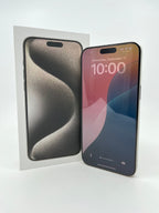 Unlocked Apple iPhone 15 Pro Max 1TB Natural Titanium w/AppleCare and Case 1K27