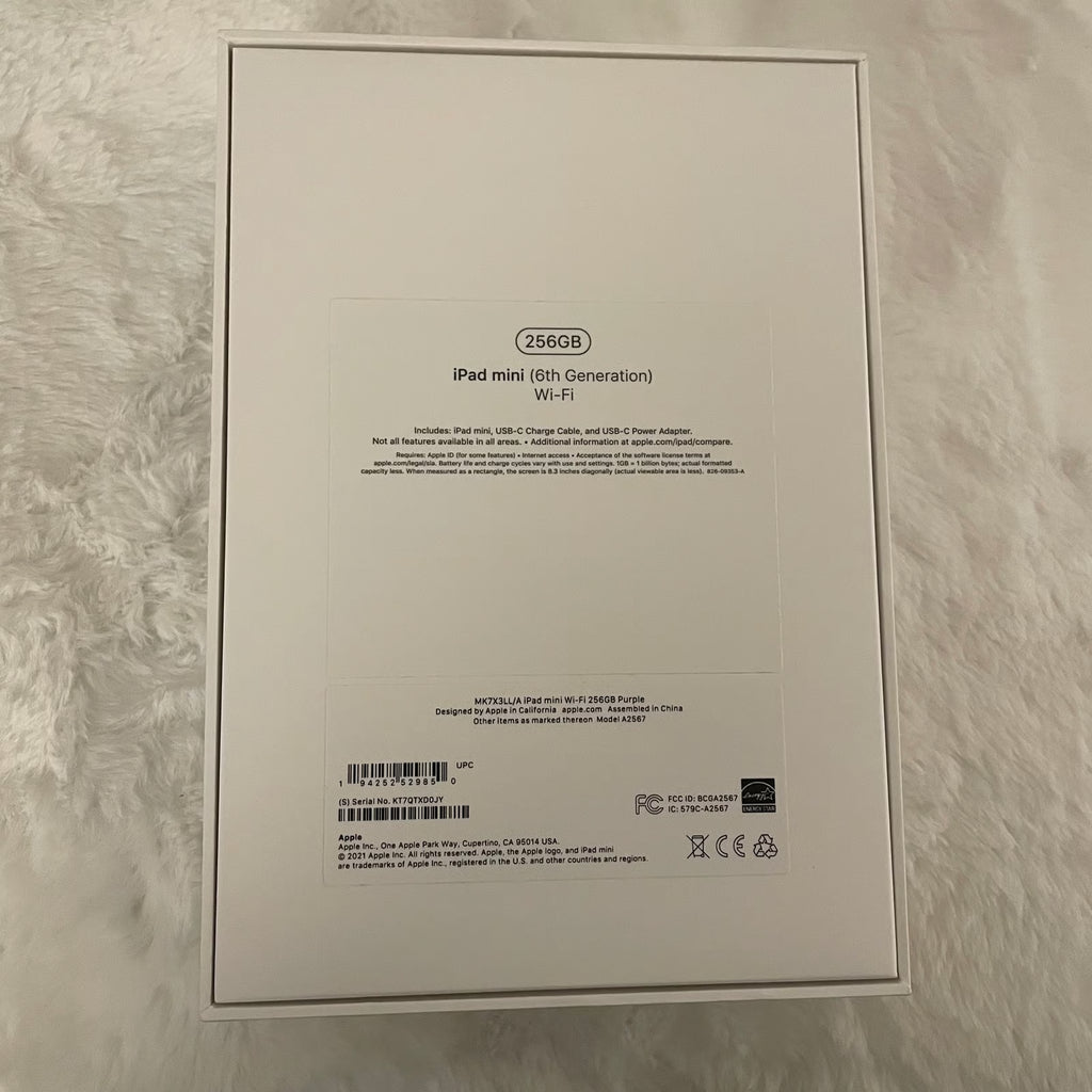 iPad mini 6th gen - 256gb purple 1J11