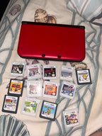 Nintendo 3ds xl with case, charger and 13 games