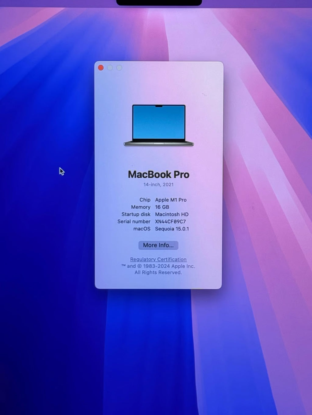 MacBook Pro 14inch 7U59