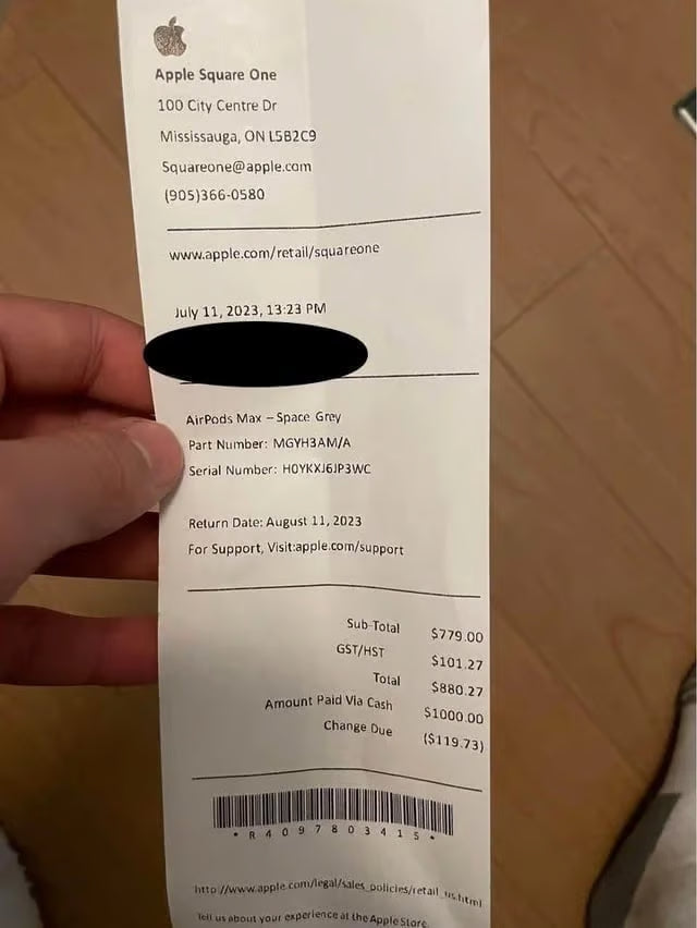 Apple airpod max headphones 3F19