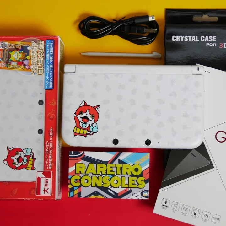Nintendo 3DS XL Yo kai Watch Jibanyan W/ Box, Charger, Stylus, 60+ Games & More!
