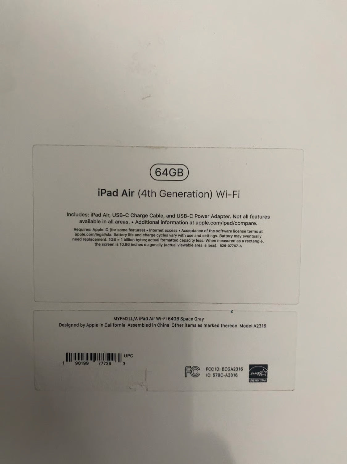ipad air 4 64gb 9T23