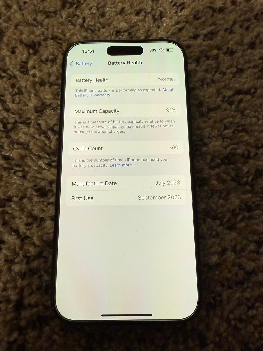 iPhone 15 Pro 128GB Unlocked 7P32