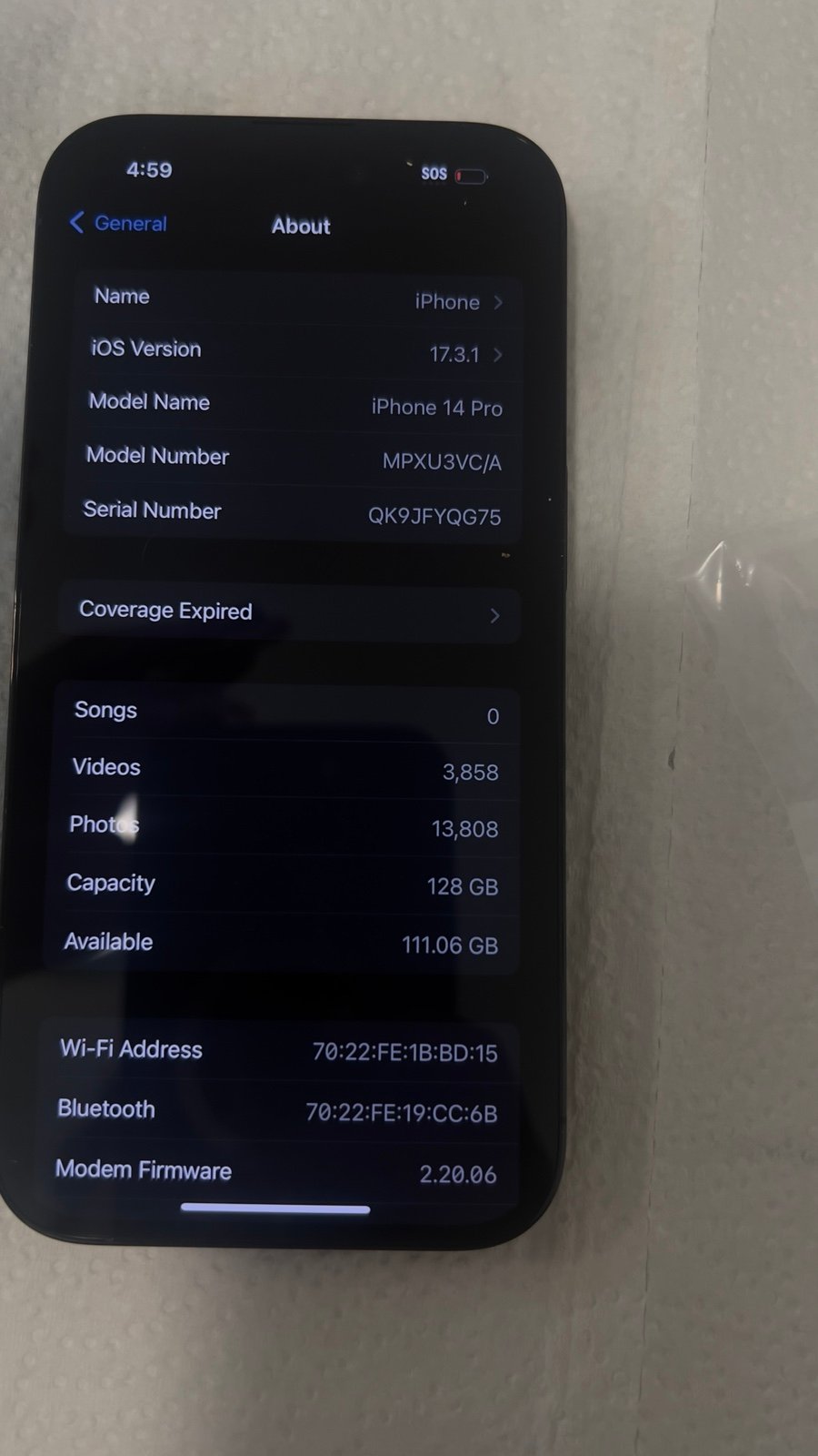 Apple iPhone 14 pro 1X12