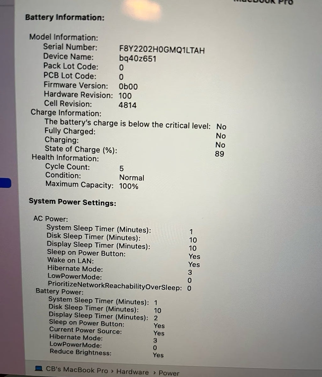 2021 MacBook Pro M1 3A36